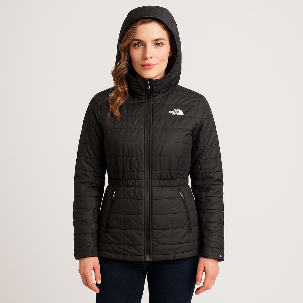 🔥 The North Face Women’s Quilted Puffer Jacket Black L 🏔️